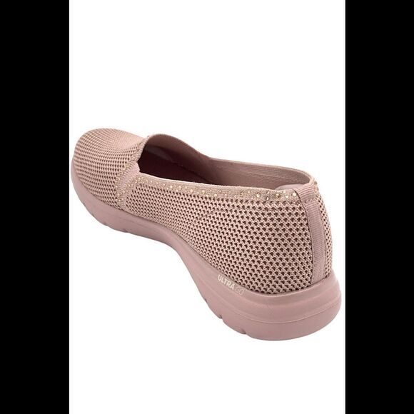 Skechers On the GO Flex Knit Slip-On Shoes Treasure Gem Blush - Medium - Picture 3 of 3